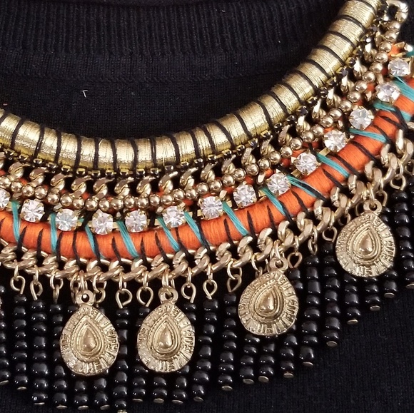 Boho Bib Necklace - Picture 2 of 3
